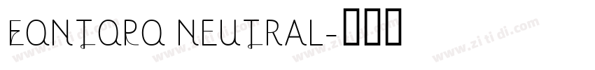 FONTOPO NEUTRAL字体转换 FONTOPO NEUTRAL字体转换